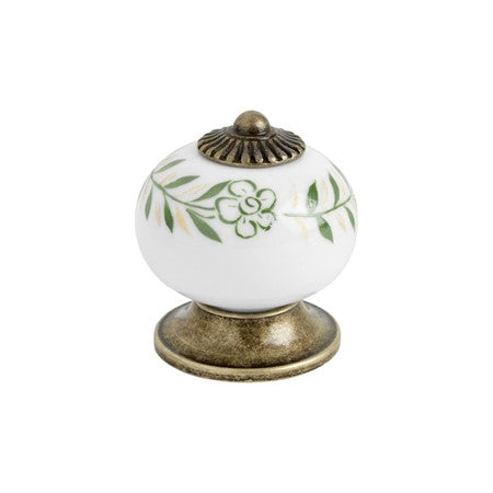 Knopp 8131 - 33mm - Grön/Antik