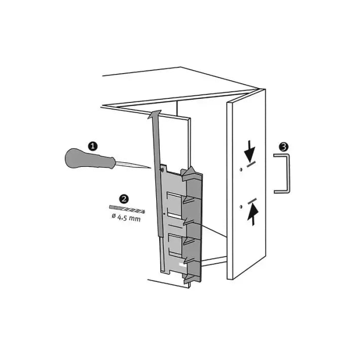 Borrmall / Schablon Justerbar